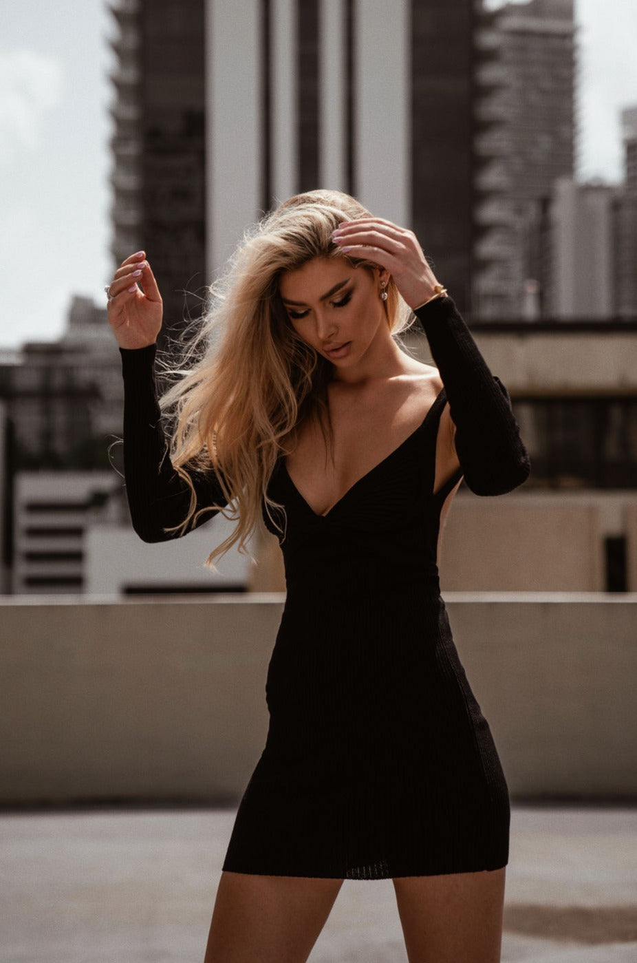 トップス andmary Camila mini dress black ANDMARY】Camilla mini dress