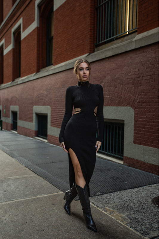 Rosie Dress Black Long Sleeve