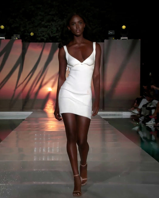 Mia Mini Dress Ivory – Marlina Boutique